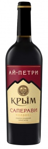 Вино полусладкое красное АЙ-ПЕТРИ  «Саперави»