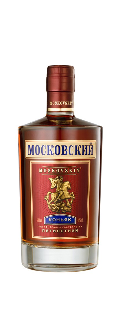 Коньяк пятилетний «МОСКОВСКИЙ» / «MOSKOVSKIY» 0.5 л